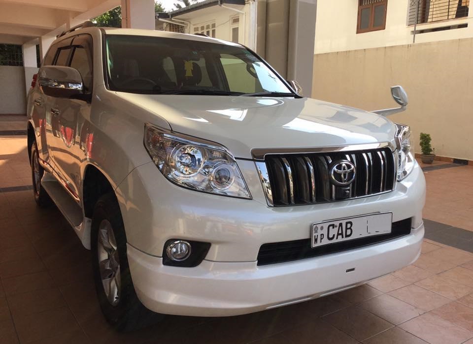 hire land cruiser prado SUV in sri lanka